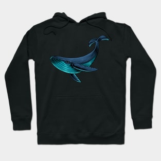 Big Whale Illustration Hoodie